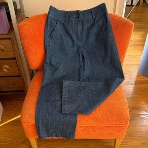 J. Crew Slim Wide Leg Indigo Denim Jeans
